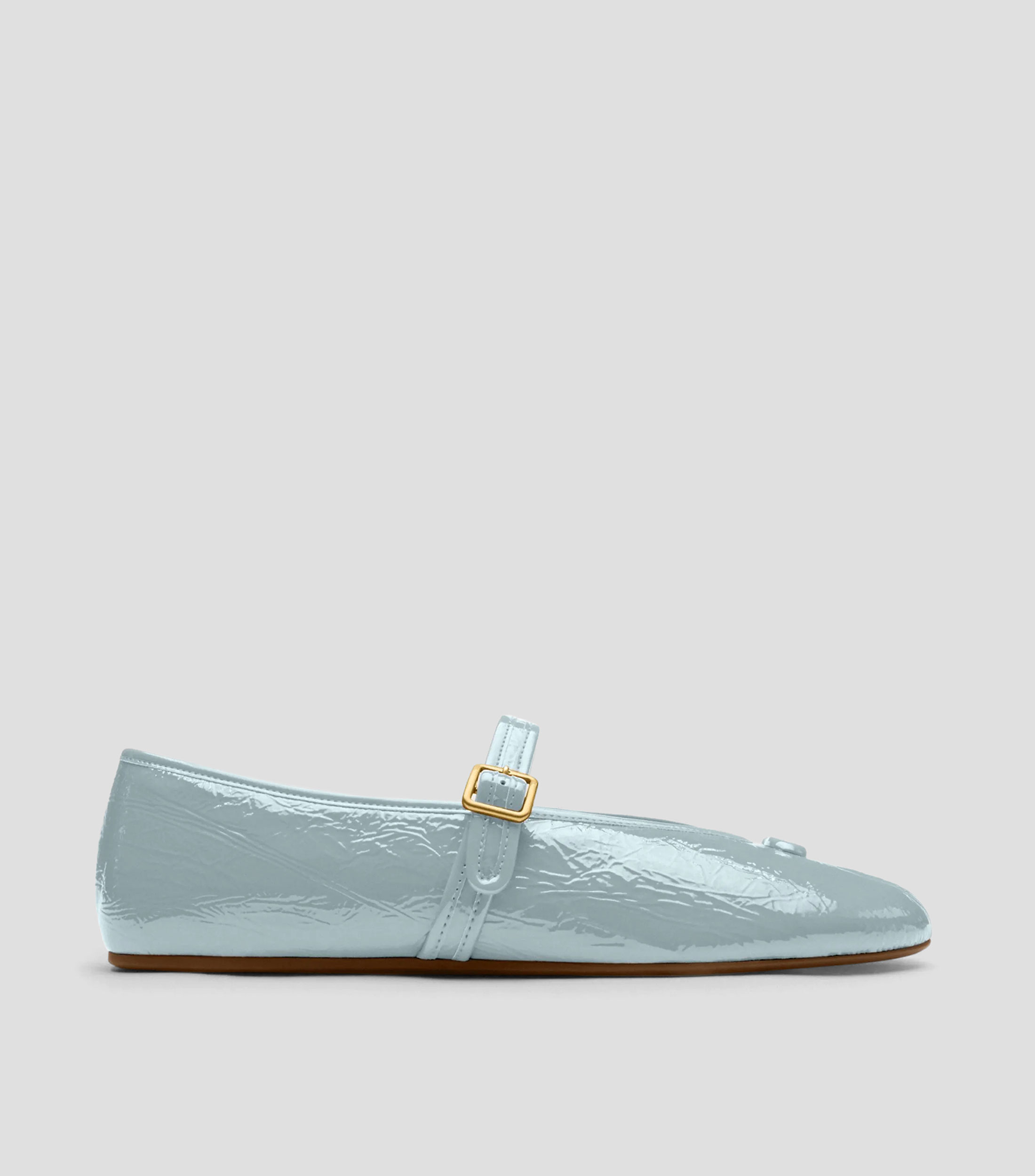 Flats Sculpted Crinkle en piel Mujer